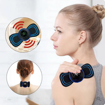 🔥Portable Massager with 8 Modes and LCD Screen - Mini Muscle Stimulator for Pain Relief