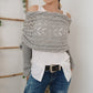 🥰HOT SALE🥰Women’s Knitted Cut-Out Shawl Poncho Wrap