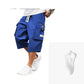 ⏳ LAATSTE DAG SOLDEN 50% KORTING!! 📢 Heren Casual Capri Cargobroek met Trekkoord