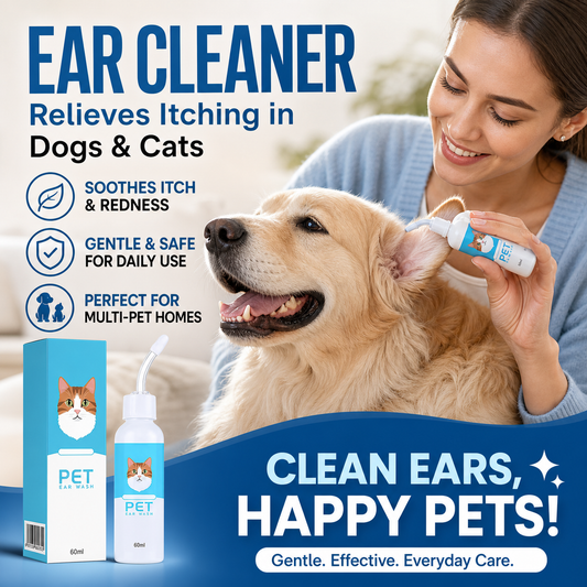 🐱👂 50% KORTING! Alsof je een fluisterende dierenarts in een flesje hebt die jeuk en stank uit de oren van je huisdier tovert! Zachte siliconen tip, natuurlijke plantenextracten, en veilig voor kat én hond – geen gekrab meer, geen irritatie.