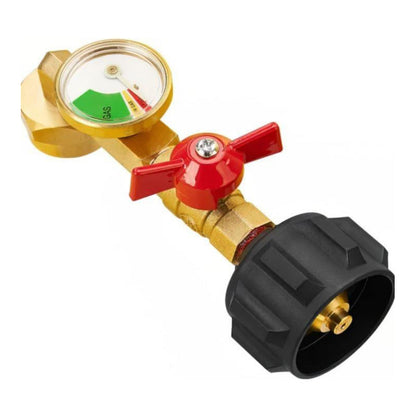 Propane Refill Elbow Adapter with Gauge💥FREE SHIPPING