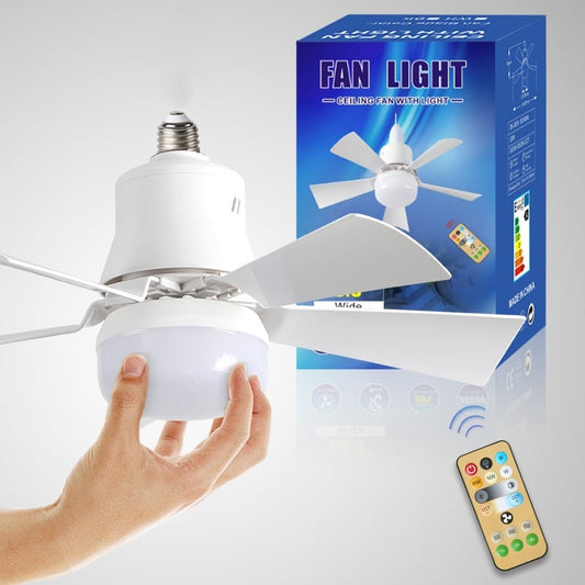 🔥UITVERKOOP-73% KORTING-🎁2-IN-1 DRAAGBARE PLAFONDVENTILATOR & LAMP met Afstandsbediening