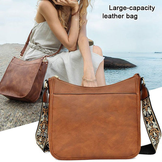 Women's Versatile Leather Crossbody Bag