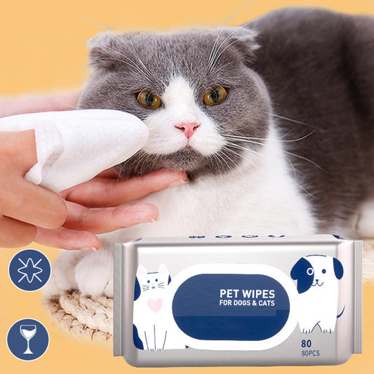 Non-washable Pet Cleaning Wipes without Irritation