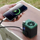 Outdoor Rechargeable Waist Fan with Digital Display
