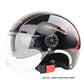 3/4 Open Face Motorcycle Helmets with Visor