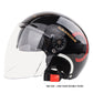 3/4 Open Face Motorcycle Helmets with Visor