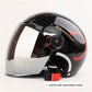 3/4 Open Face Motorcycle Helmets with Visor