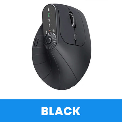 Multi-Device Bluetooth Ergonomic Mouse with Knob