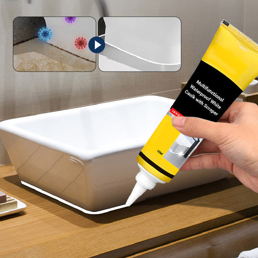 🔥2025 HOT SALE🔥Multifunctional Waterproof White Caulk with Scraper