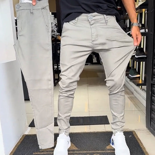 🍂Herfstuitverkoop 60% KORTING🍁Heren slim-fit casual effen broek