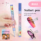 🎁Kerstcadeau! 50% Korting op 12-Kleurige Professionele Nail Art Penset – Ultraprecieze 0,7 mm Punt & Snel Droogend ✨💅