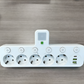 🎉Nieuwjaars Cadeau 50% KORTING!🔌Slanke Slimme Stekkerdoos (USB + Nachtlampje) – Individuele Schakelaars & Reisvriendelijk: Laad Meerdere Apparaten Tegelijk!