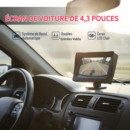 🎉Nieuwjaars Cadeau 50% KORTING!🚗4.3-inch Auto HD Monitor : Dubbele Video-ingangen + Achteruitrij-Prioriteit – Heldere Beelden voor Veilig Rijden & Entertainment!