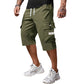 ⏳ LAATSTE DAG SOLDEN 50% KORTING!! 📢 Heren Casual Capri Cargobroek met Trekkoord