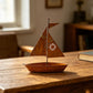 Nieuwe voorjaarscollectie – Tijdelijke aanbieding：Rustic Sailboat Metal Planter