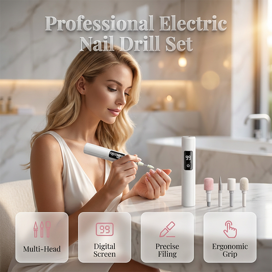 💎⚡ 56% KORTING! Stop met het worstelen met dikke, ruwe nagels en vijlen die niks doen! Deze elektrische nagelmachine met 99 snelheden en 4 opzetstukken slijpt ze in minuten glad, gepolijst en salon-waardig!