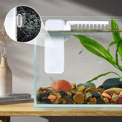 🐠 50% KORTING – Compacte Multifunctionele Aquariumfilter | Helpt Troebel Water Helderder te Maken | Filtert, Circuleert & Belucht | Stil & Ruimtebesparend